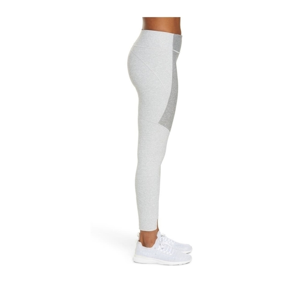 Outdoor Voices Two-Tone High Rise Warm Up Leggings Women's XS Ash Gray Dove - Picture 4 of 8